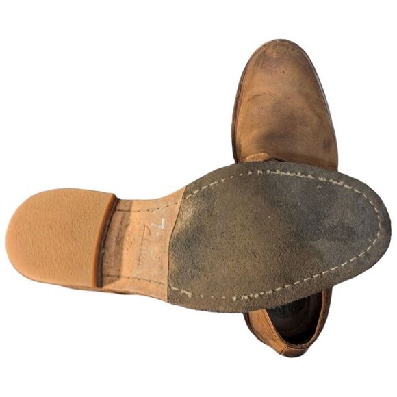 Collection by Clarks Clarkdale Moon Shoes Mens Size 12 Tan Leather Lace Up - Picture 4 of 10